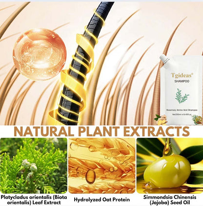 Rosemary Amino Acid Shampoo — Revitalize Hair Follicles, Say Goodbye to Hair Loss, Promote New Hair Growth, and Reclaim Fuller Hair and Confidence