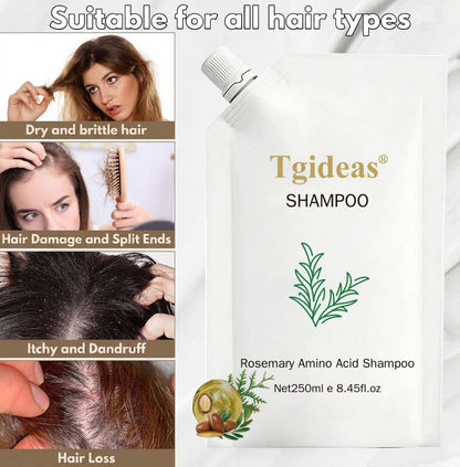 Rosemary Amino Acid Shampoo — Revitalize Hair Follicles, Say Goodbye to Hair Loss, Promote New Hair Growth, and Reclaim Fuller Hair and Confidence