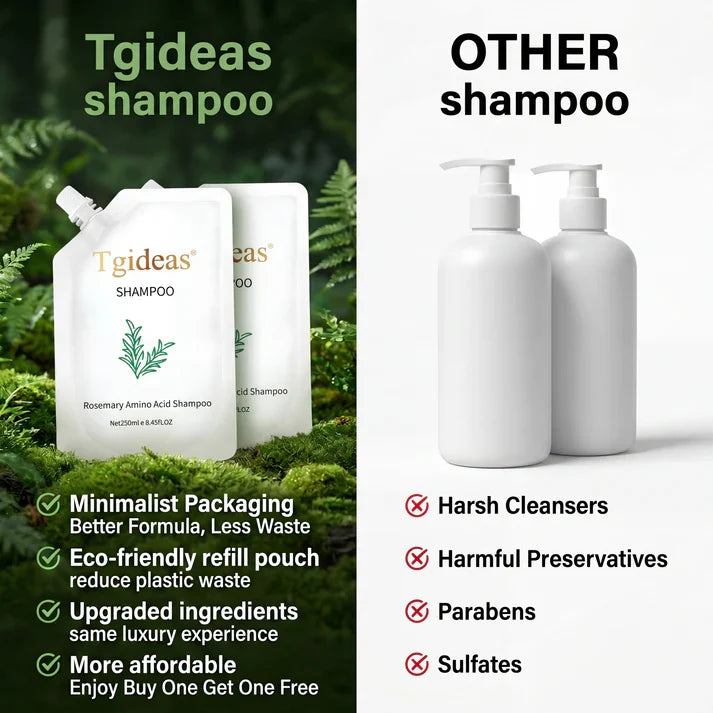 Rosemary Amino Acid Shampoo — Revitalize Hair Follicles, Say Goodbye to Hair Loss, Promote New Hair Growth, and Reclaim Fuller Hair and Confidence