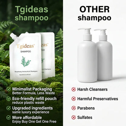 Rosemary Amino Acid Shampoo — Revitalize Hair Follicles, Say Goodbye to Hair Loss, Promote New Hair Growth, and Reclaim Fuller Hair and Confidence