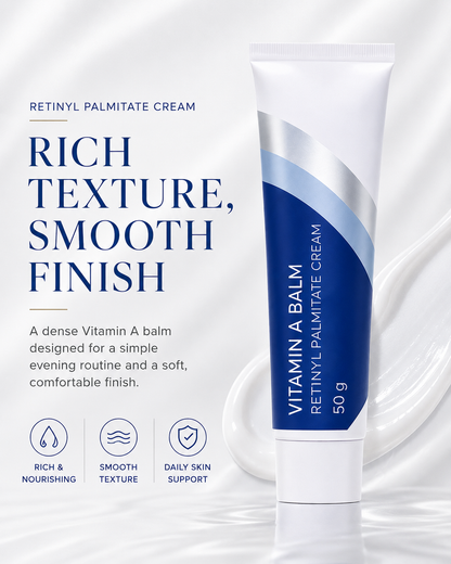 Vitamin A Balm 50g – Retinyl Palmitate Cream for Smoother, Firmer-Looking & Hydrated Skin